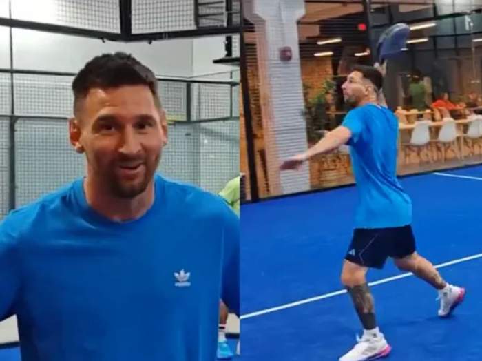 NO PERDONA EN NADA: EL VIDEO VIRAL DE LIONEL MESSI JUGANDO AL PÁDEL QUE ES FUROR