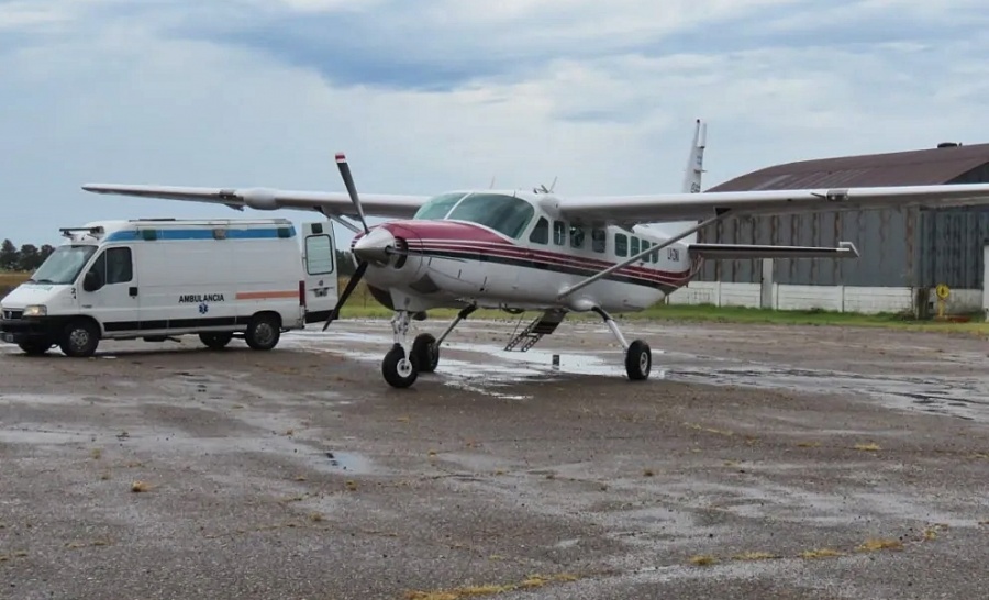 AVIÓN SANITARIO CON UN NIÑO DE CORRIENTES DEBIÓ ATERRIZAR EN ENTRE RÍOS